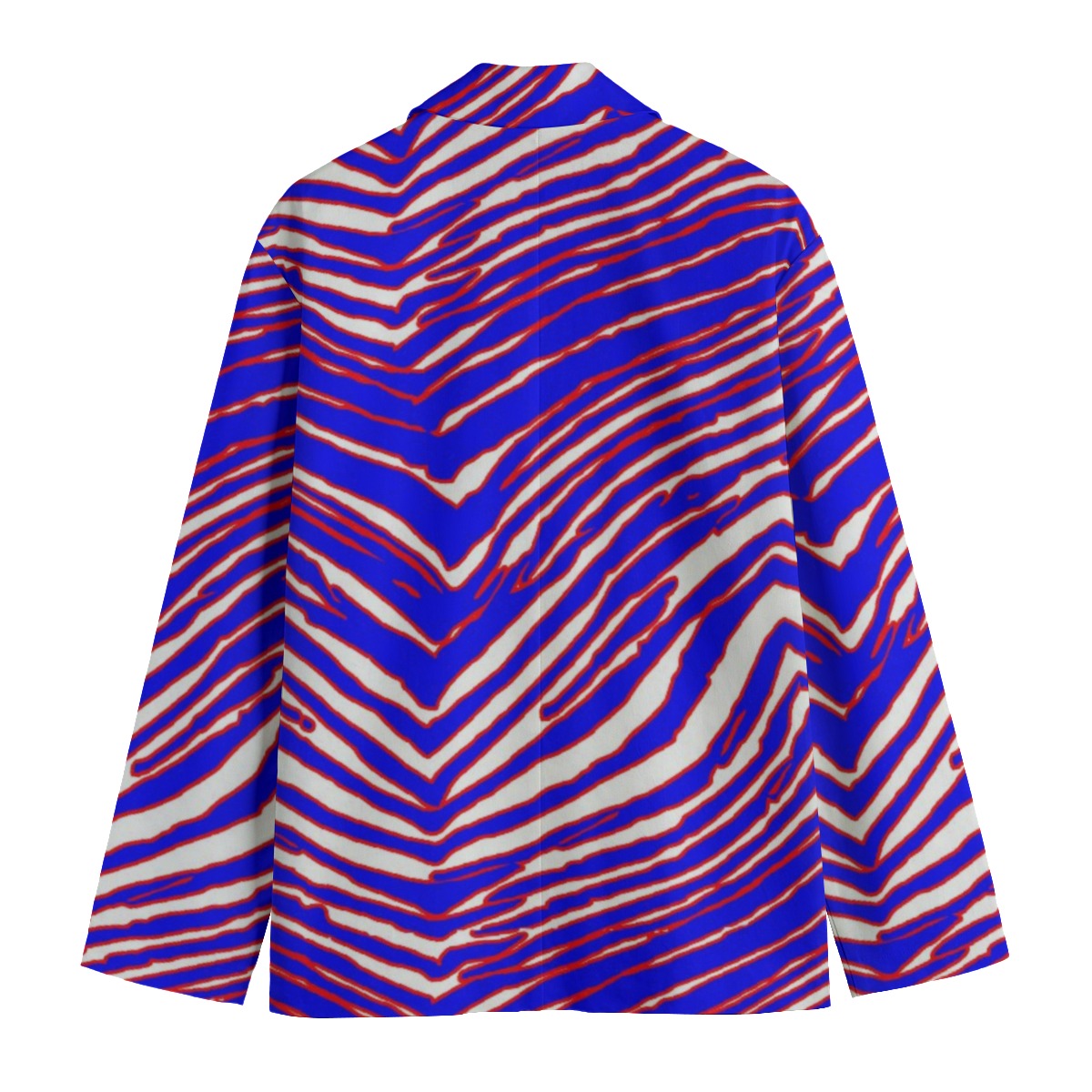Buffalo Bills Zubaz Casual Flat Lapel Collar Blazer - Jacketon