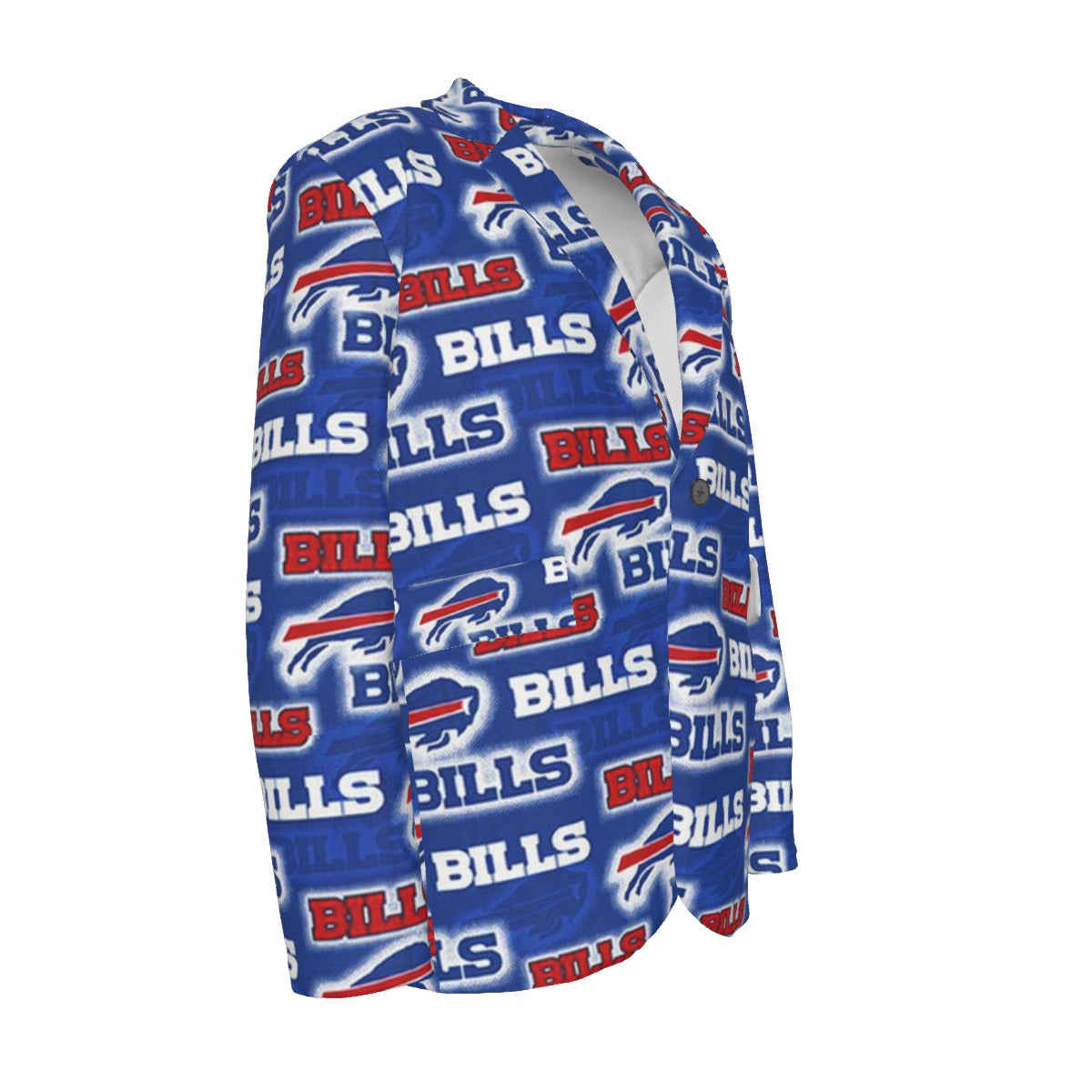 Buffalo Bills Flat Lapel Collar Blazer - Jacketon