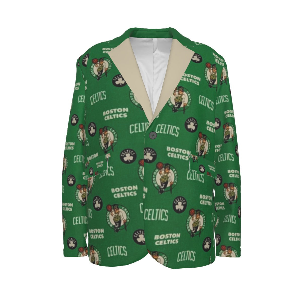 Boston Celtics NBA Basketball Casual Flat Lapel Collar Blazer Suit