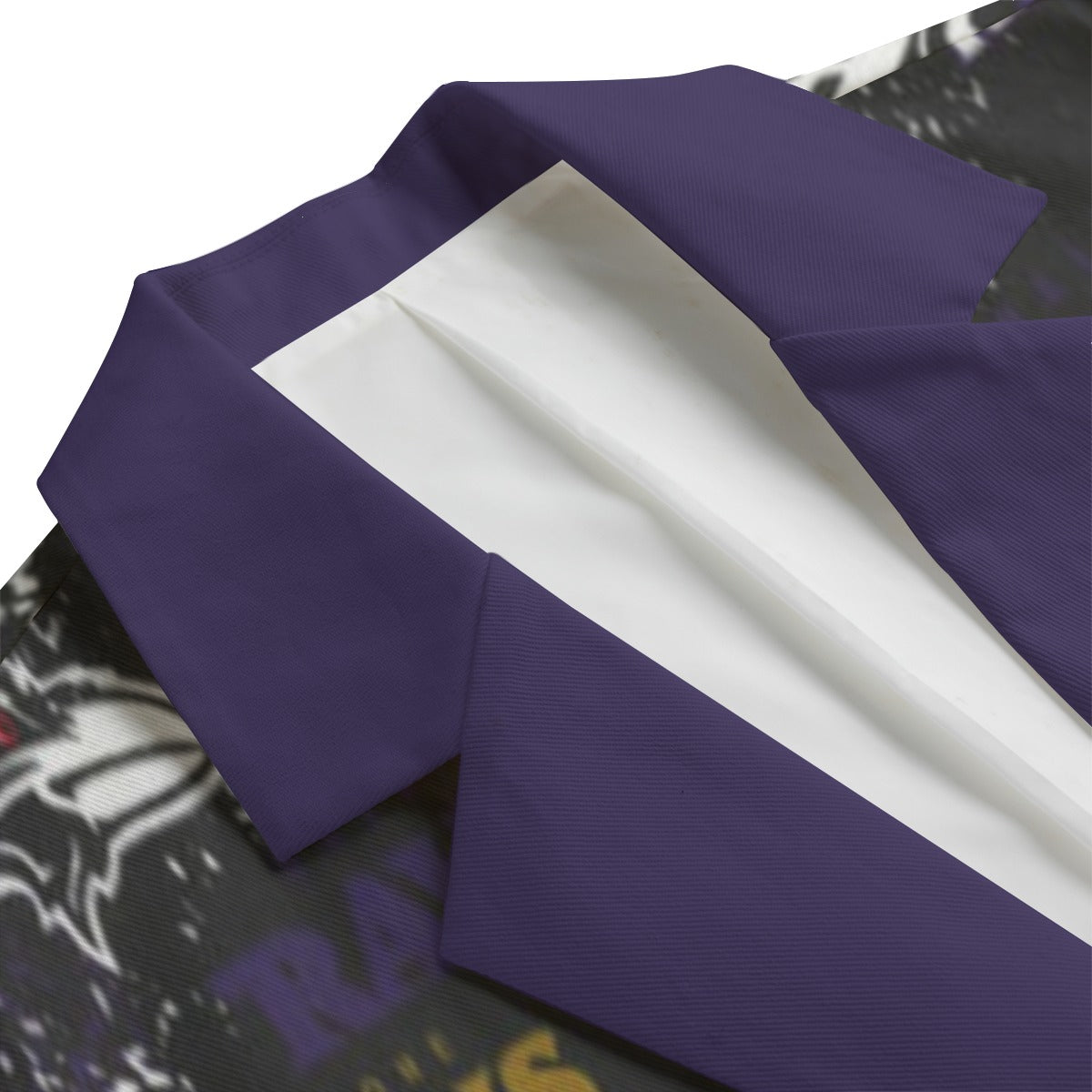 Baltimore Ravens Flat Lapel Collar Blazer