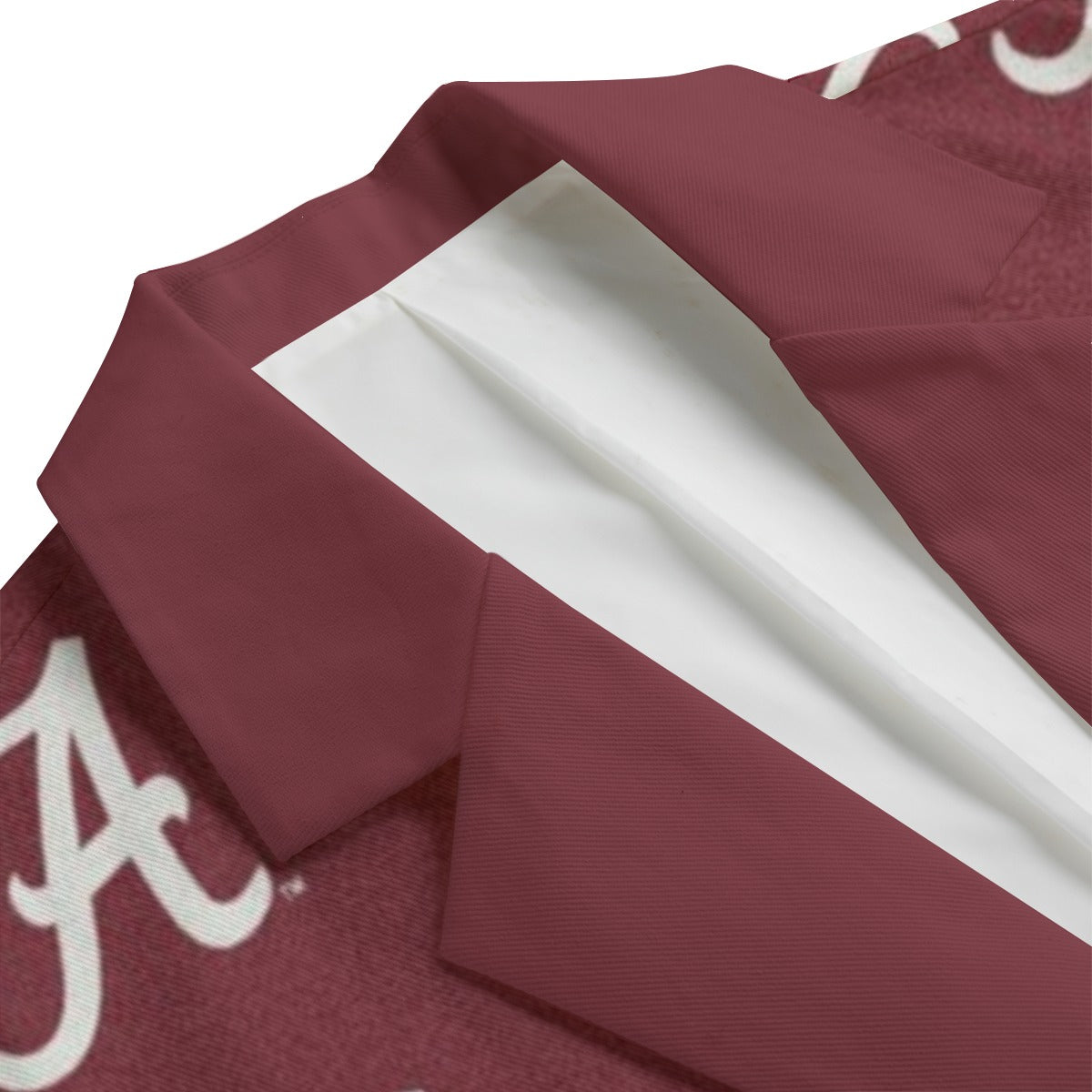 Alabama Crimson Tide Burgundy Casual Blazer with Flat Lapel Collar