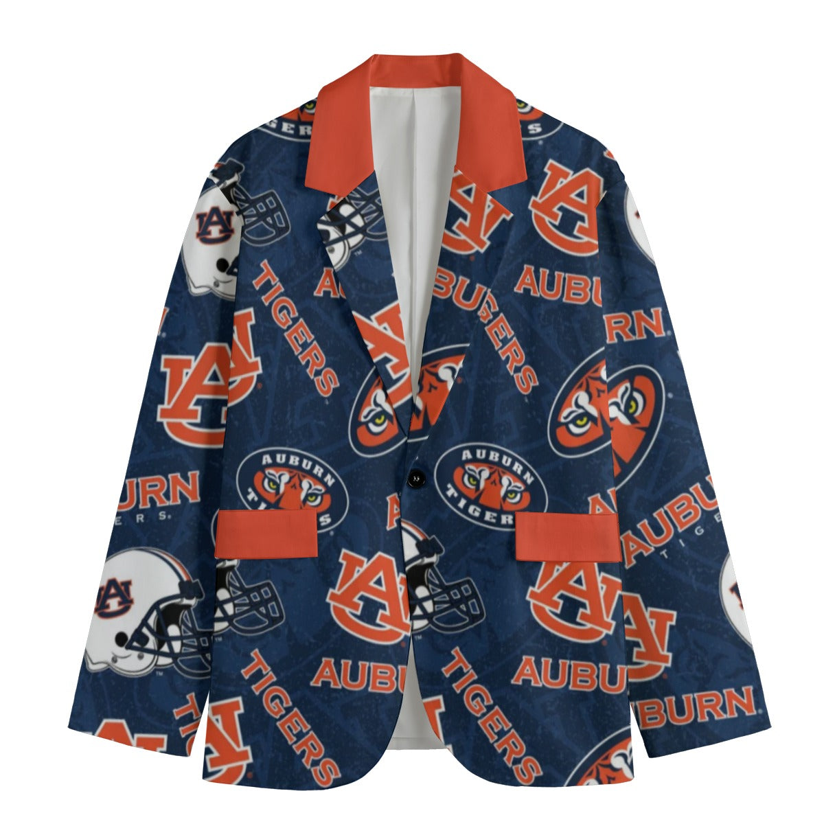 Auburn University Tigers Unisex Stylish Suit Blazer in Classic Polyester Fabric