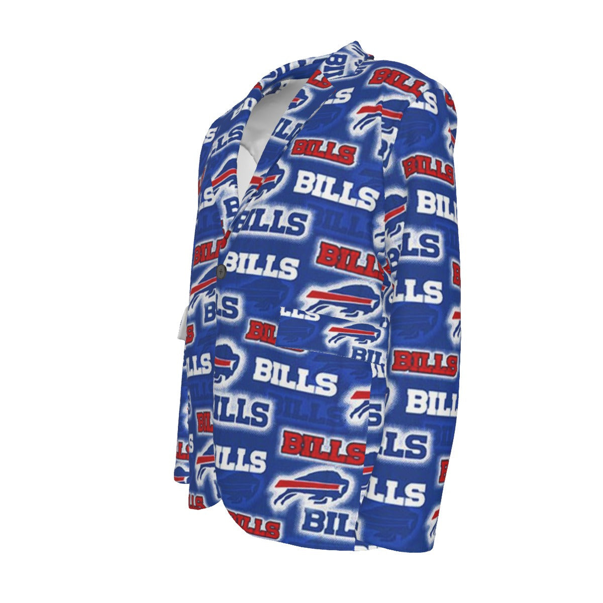 Buffalo Bills Flat Lapel Collar Blazer - Jacketon