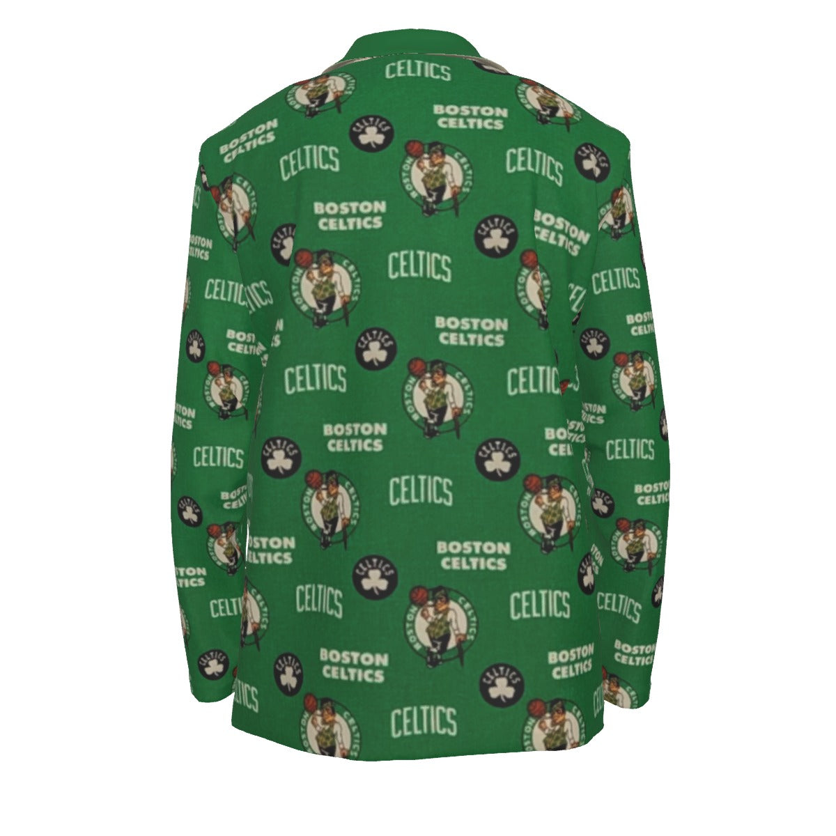 Boston Celtics NBA Basketball Casual Flat Lapel Collar Blazer Suit