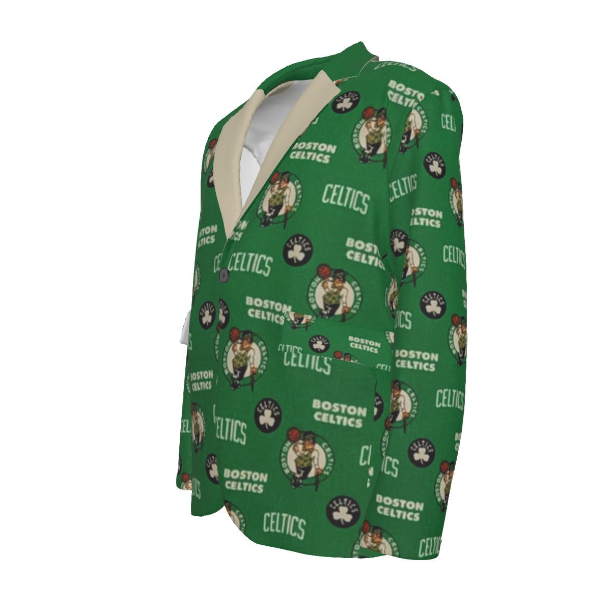 Boston Celtics NBA Basketball Casual Flat Lapel Collar Blazer Suit