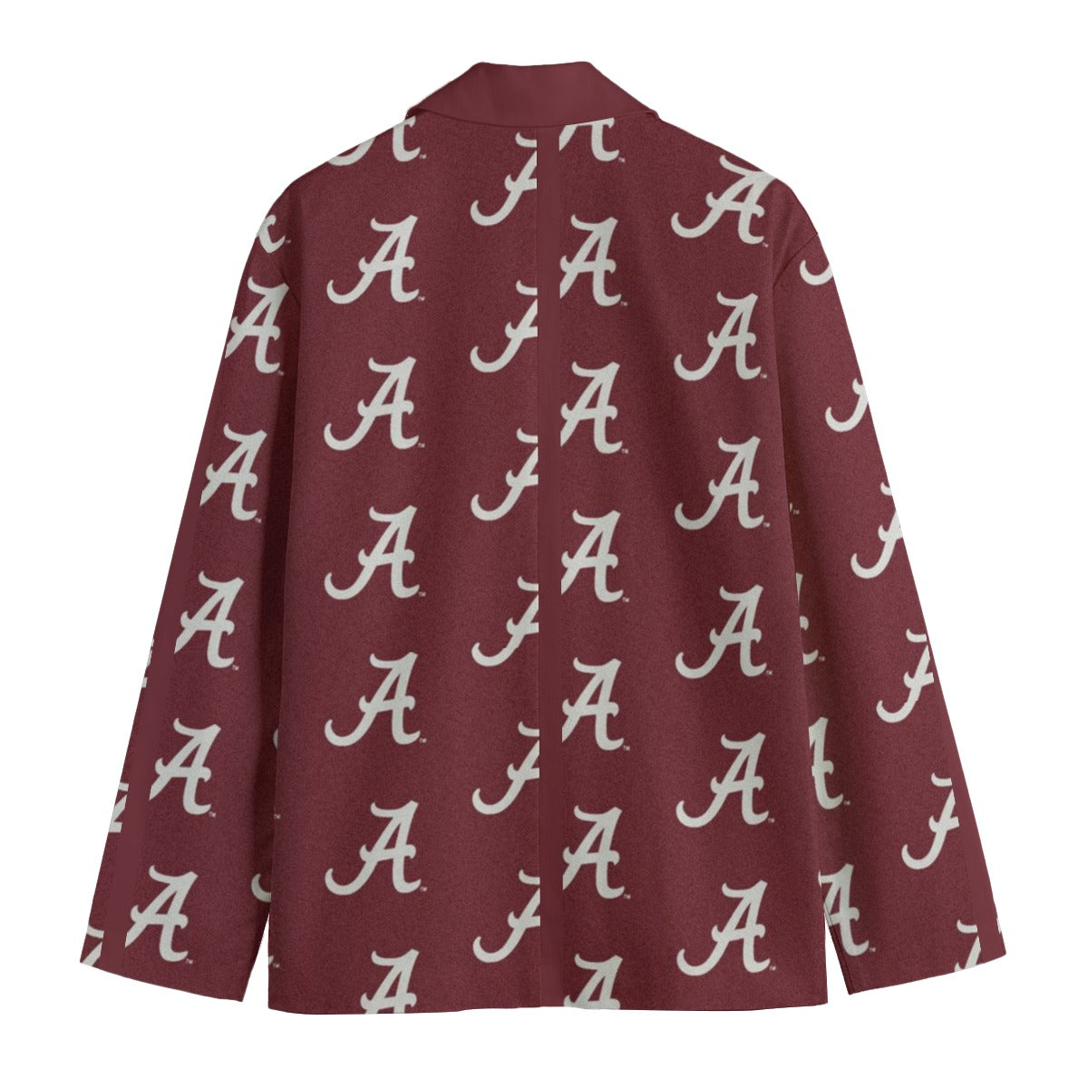 Alabama Crimson Tide Burgundy Casual Blazer with Flat Lapel Collar