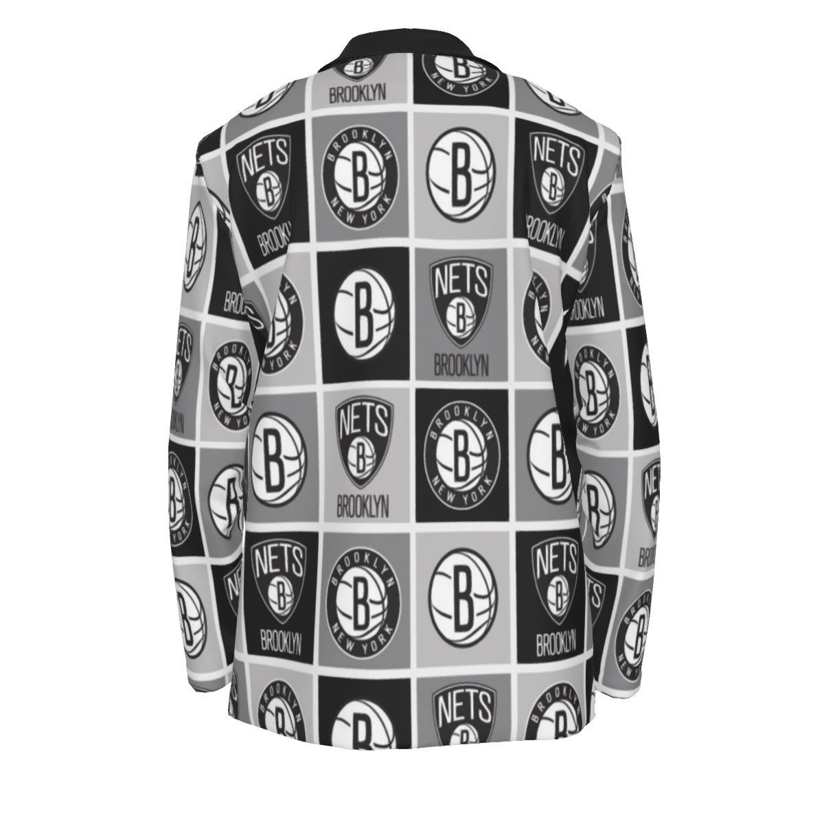 Brooklyn Nets NBA Game Day Casual Flat Lapel Collar Suit Blazer