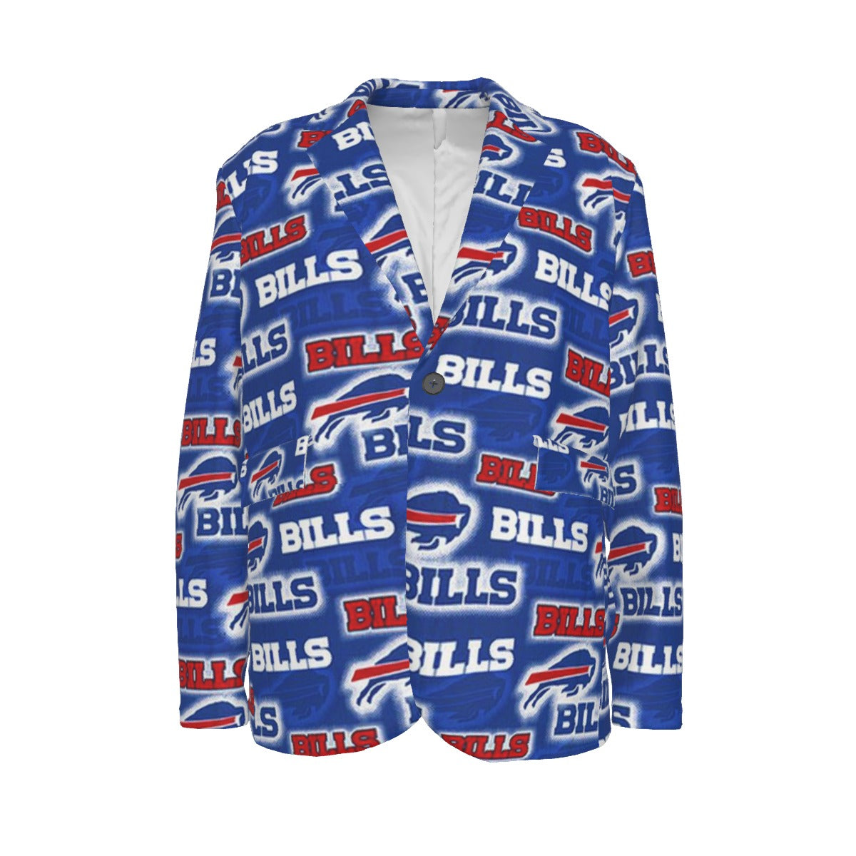 Buffalo Bills Flat Lapel Collar Blazer - Jacketon