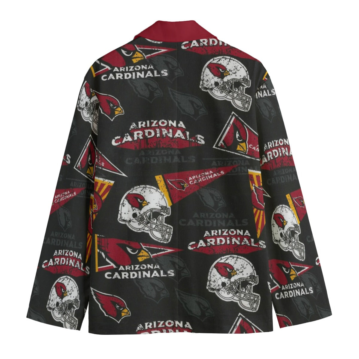Arizona Cardinals Casual Flat Lapel Collar Blazer for Stylish Game Day Wear